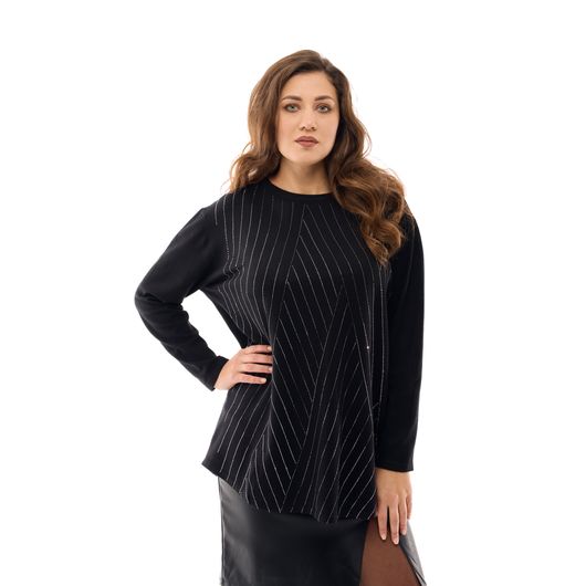 Джемпер Анджелина, черный, Цвет: Черный, Размер: 56-58