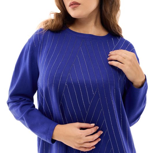 Джемпер Анджелина, электрик, Цвет: Электрик , Размер: 60-62, изображение 4