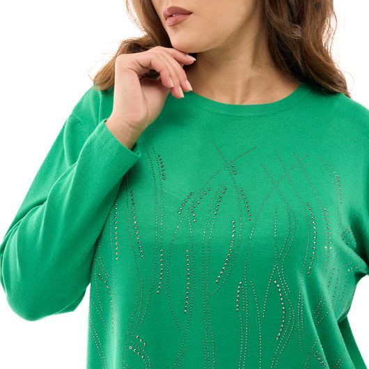 Джемпер Анджелина, зеленый, Цвет: Зеленый, Размер: 60-62, изображение 5
