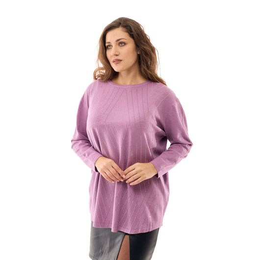 Джемпер Анджеліна, бузковий, Колір:  Бузковий, Розмір: 48-50