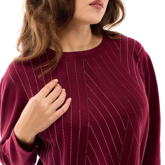 Джемпер Анджелина, бордовый, Цвет: Бордовый , Размер: 64-66, изображение 5