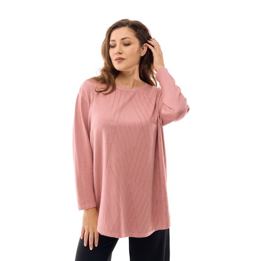 Джемпер Анджелина, розовый, Цвет: Розовый , Размер: 52-54, изображение 4