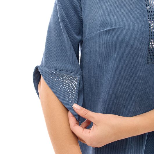 Платье Мириада, джинс, Цвет: Джинс , Размер: 52, изображение 5