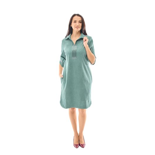 Платье Мириада, оливковое, Цвет: Оливковый , Размер: 56