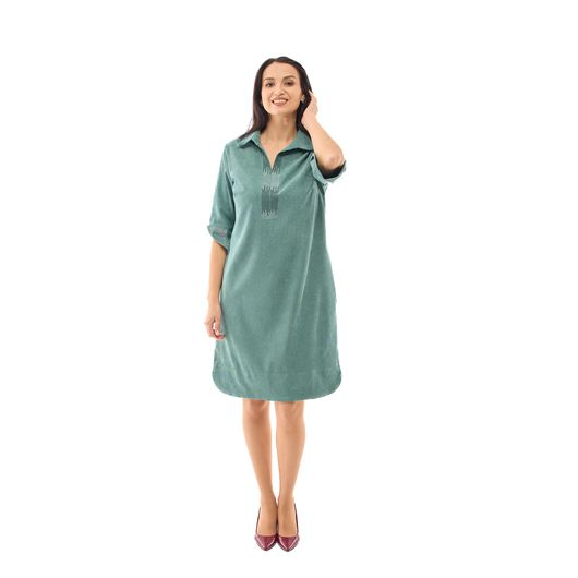 Сукня Міріада, оливкова, Колір: Оливковий , Розмір: 50, зображення 2