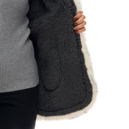 Жилет Марічка, з капюшоном, сірий, Колір: Сірий, Дизайн: З капюшоном , Розмір одягу : 52, зображення 7