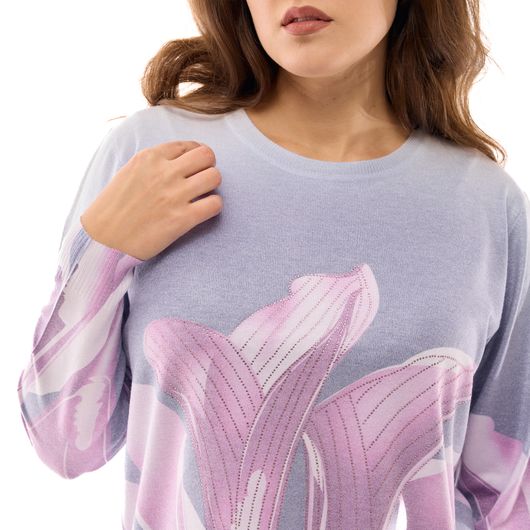 Джемпер Аліса, калли, бузковий, Колір:  Бузковий, Дизайн: Калли , Розмір: 50, зображення 2