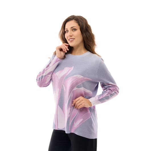 Джемпер Аліса, калли, бузковий, Колір:  Бузковий, Дизайн: Калли , Розмір: 50, зображення 4