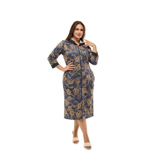 Халат Хюррем, синій, Колір: Синій, Розмір: 60-62, зображення 2