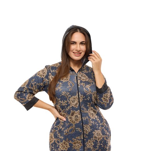 Халат Хюррем, синій, Колір: Синій, Розмір: 60-62, зображення 3