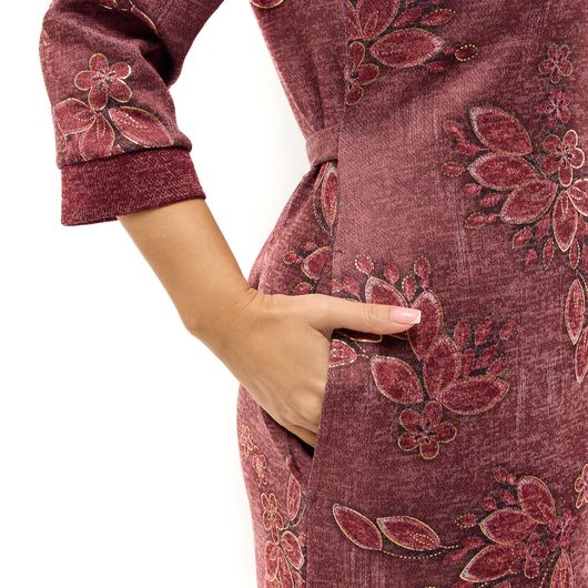 Халат Хюррем, бордовий, Колір: Бордовий, Розмір: 64-66, зображення 7