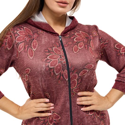 Халат Хюррем, бордовый, Цвет: Бордовый , Размер: 56-58, изображение 8