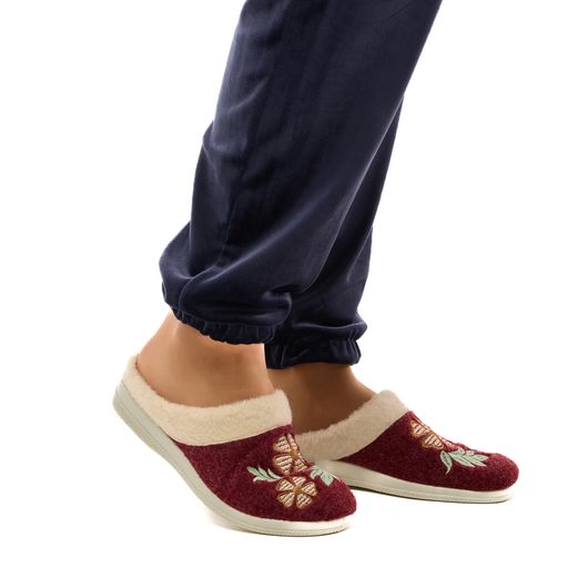 Тапочки домашние Зоряна, Цвет: Красный , Размер обуви : 37, изображение 8