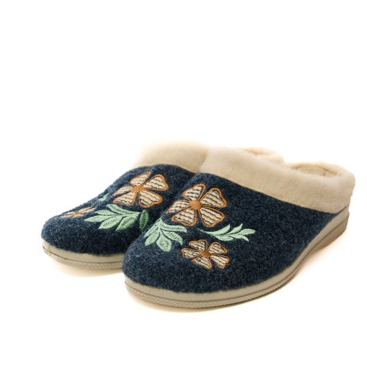 Тапочки домашні Зоряна, сині, Колір: Синій, Розмір взуття: 38, зображення 2