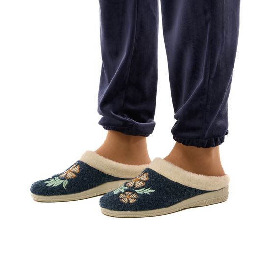 Тапочки домашні Зоряна, сині, Колір: Синій, Розмір взуття: 38, зображення 4