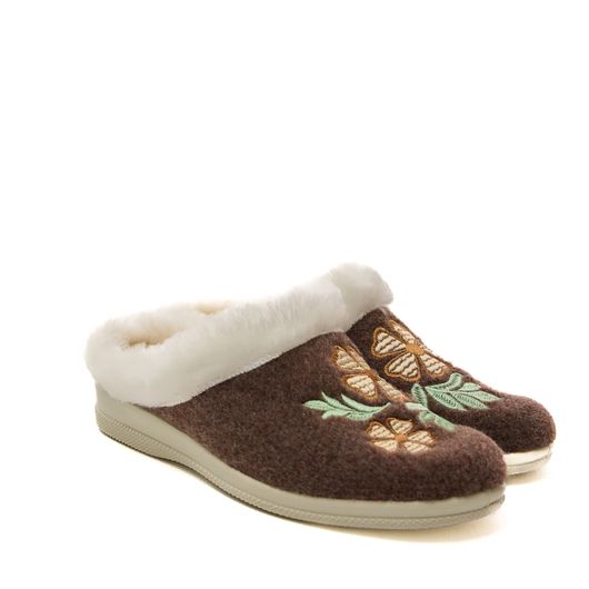 Тапочки домашні Зоряна, коричневі, Колір: Коричневий, Розмір взуття: 40, зображення 4