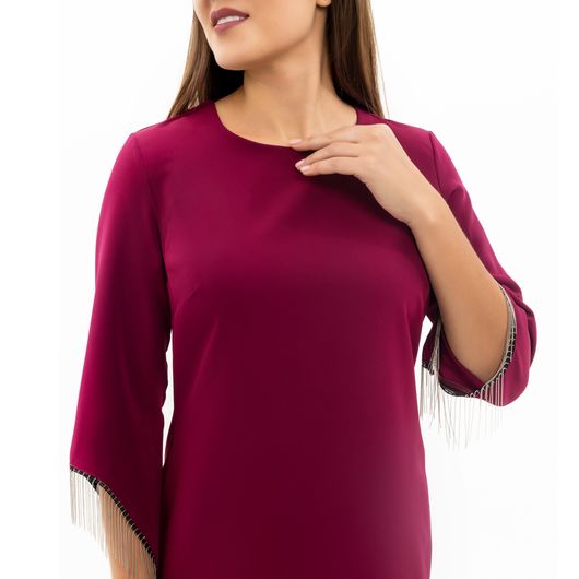 Сукня Флоренц, бордова, Колір: Бордовий, Розмір: 48, зображення 2