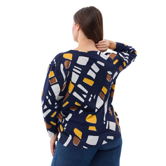 Джемпер Концепт Геометрія, жовтий, Колір: Жовтий, Розмір: 56, зображення 4