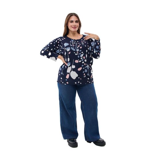 Джемпер Концепт Лепестки, синий, Цвет: Синий, Размер: 52, изображение 2