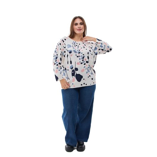 Джемпер Концепт Пелюстки, білий, Колір: Білий, Розмір: 52, зображення 6