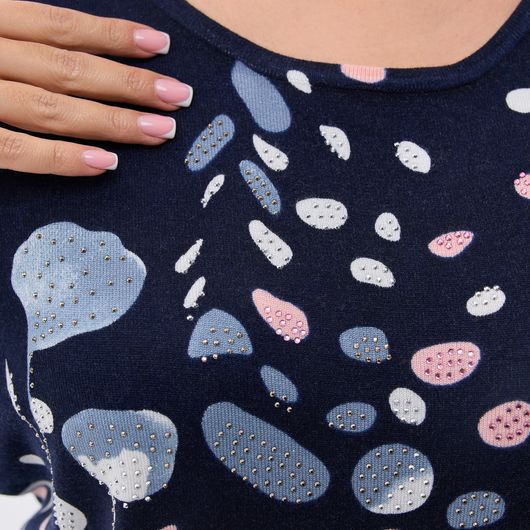 Джемпер Концепт Лепестки, синий, Цвет: Синий, Размер: 52, изображение 7