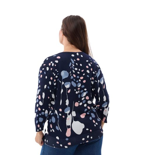 Джемпер Концепт Лепестки, синий, Цвет: Синий, Размер: 54, изображение 8