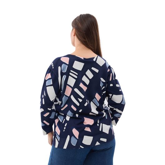 Джемпер Концепт Геометрія, рожевий, Колір: Рожевий, Розмір: 54, зображення 3