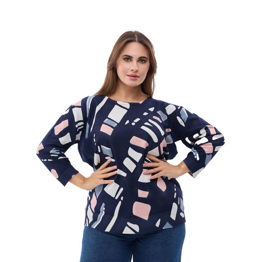 Джемпер Концепт Геометрия, розовый, Цвет: Розовый , Размер: 56, изображение 5