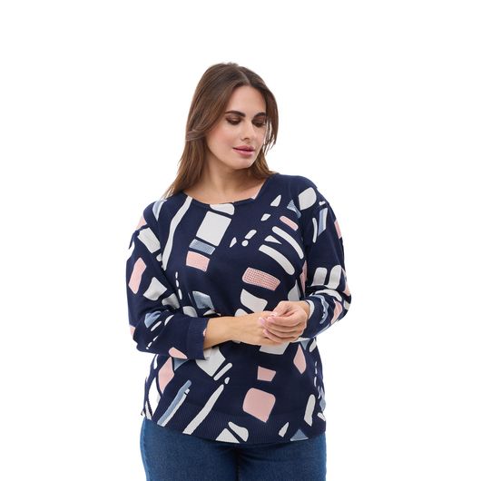 Джемпер Концепт Геометрія, рожевий, Колір: Рожевий, Розмір: 54, зображення 6