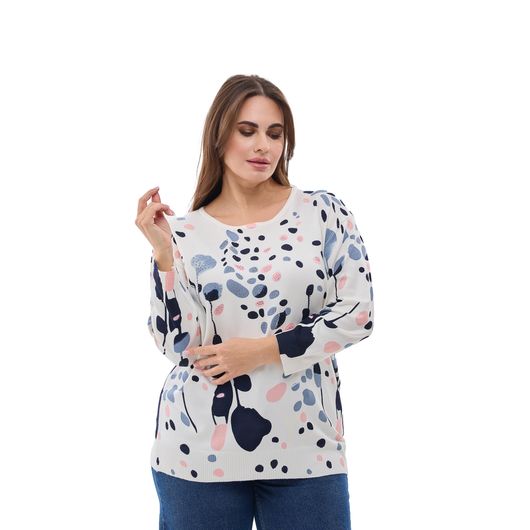 Джемпер Концепт Пелюстки, білий, Колір: Білий, Розмір: 52, зображення 8