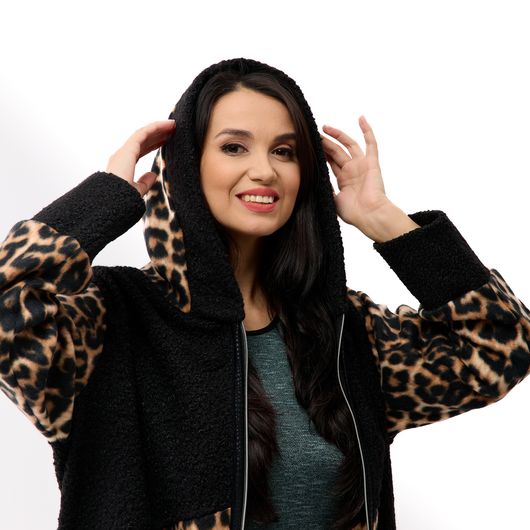 Пальто ЛеоХіт, леопард коричневий, Колір: Коричневий, Розмір: 50, зображення 2