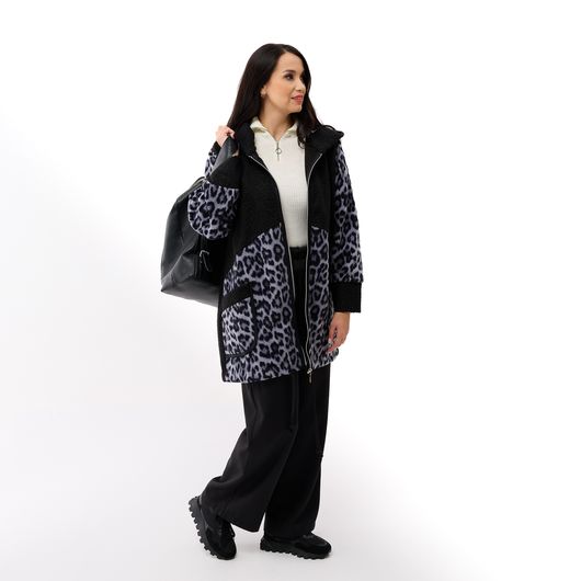 Пальто ЛеоХіт, леопард сірий, Колір: Сірий, Розмір: 58, зображення 6