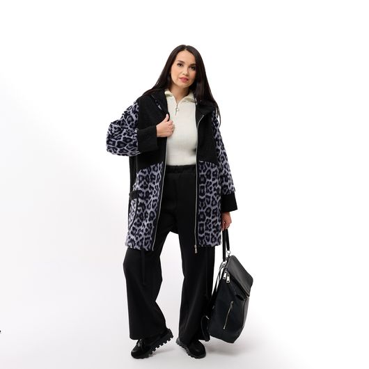 Пальто ЛеоХит, леопард серый, Цвет: Серый , Размер: 50, изображение 6