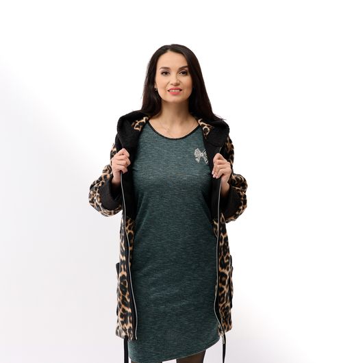 Пальто ЛеоХіт, леопард сірий, Колір: Сірий, Розмір: 60, зображення 8