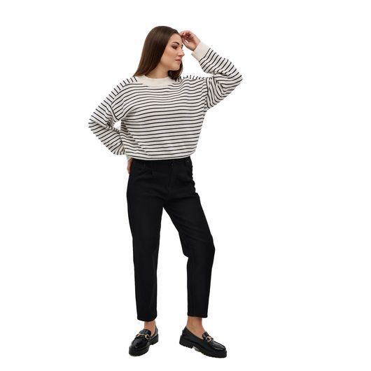 Джинсы СкайЛайн, черные с выточками, Цвет: Черный, с вытачками , Размер: S/M, изображение 3