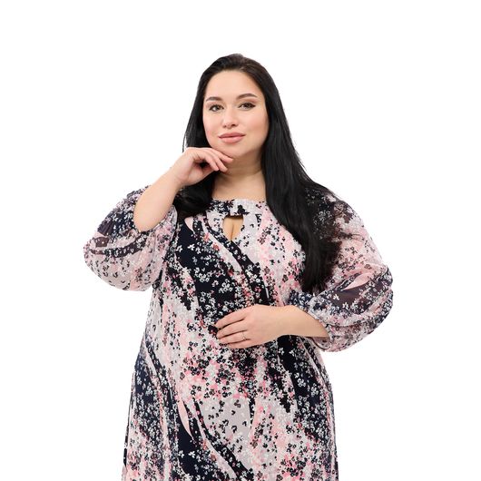 Сукня Данелія, абстракція, Колір: Абстракция , Розмір: 58, зображення 5