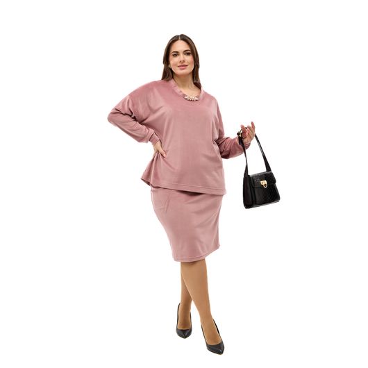 Костюм МегаШик, пудровий, Колір: Пудровий , Розмір: 44, зображення 4