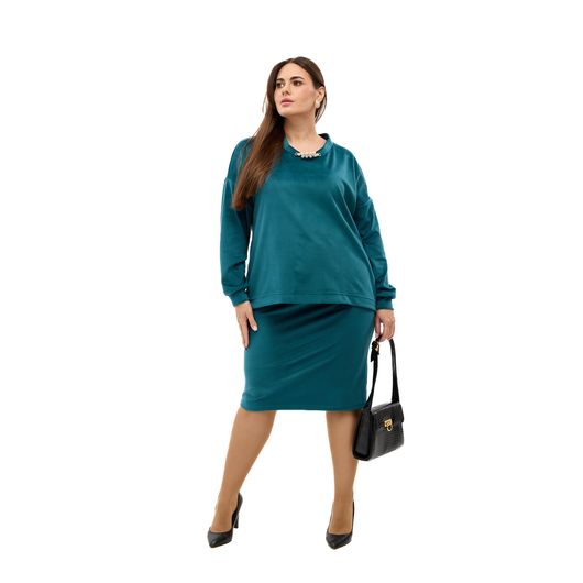 Костюм МегаШик, изумрудный, Цвет: Изумрудный , Размер: 52