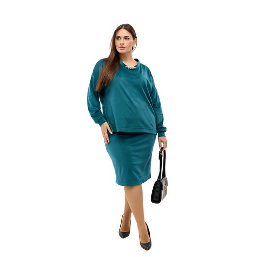 Костюм МегаШик, изумрудный, Цвет: Изумрудный , Размер: 44, изображение 3