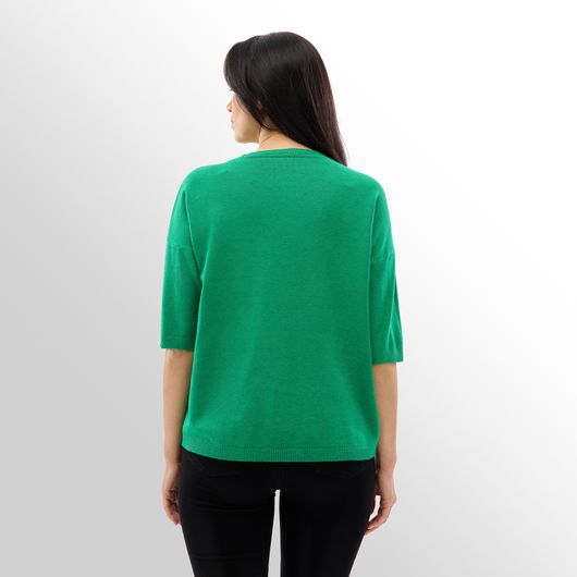 Джемпер Мелания, зеленый, Цвет: Зеленый, Размер: 52, изображение 4