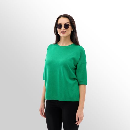 Джемпер Мелания, зеленый, Цвет: Зеленый, Размер: 52, изображение 3