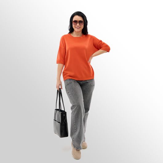 Джемпер Меланія, помаранчевий, Колір: Помаранчевий, Розмір: 50, зображення 2