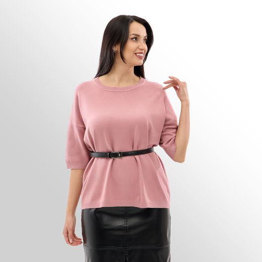 Джемпер Мелания, пудровый, Цвет: Пудровый , Размер: 50, изображение 2