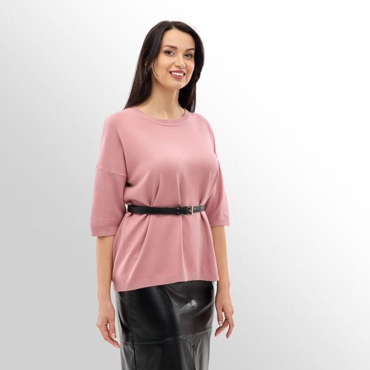 Джемпер Мелания, пудровый, Цвет: Пудровый , Размер: 46, изображение 4