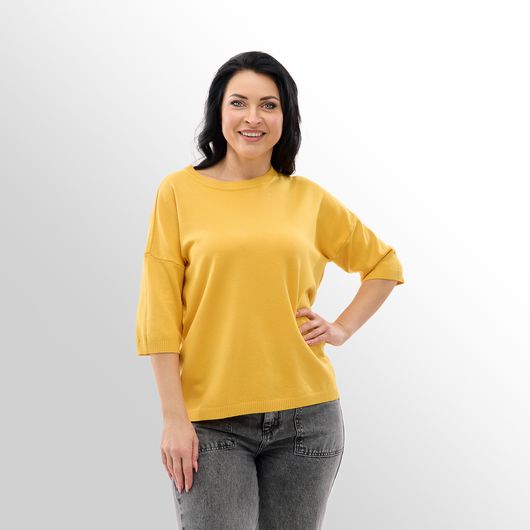 Джемпер Меланія, жовтий, Колір: Жовтий, Розмір: 52, зображення 2