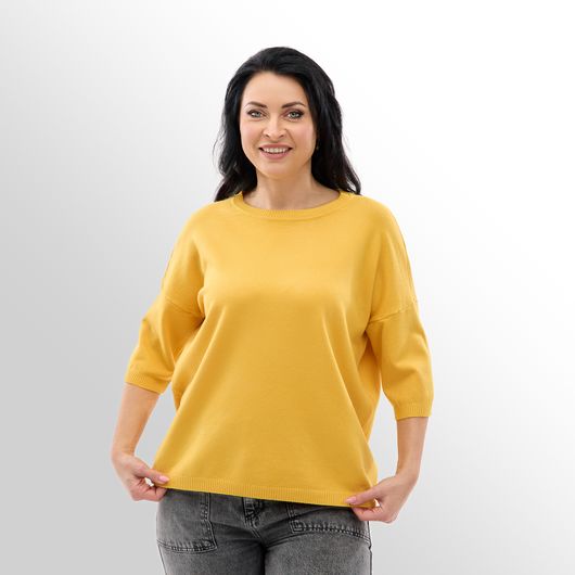 Джемпер Меланія, жовтий, Колір: Жовтий, Розмір: 48, зображення 5