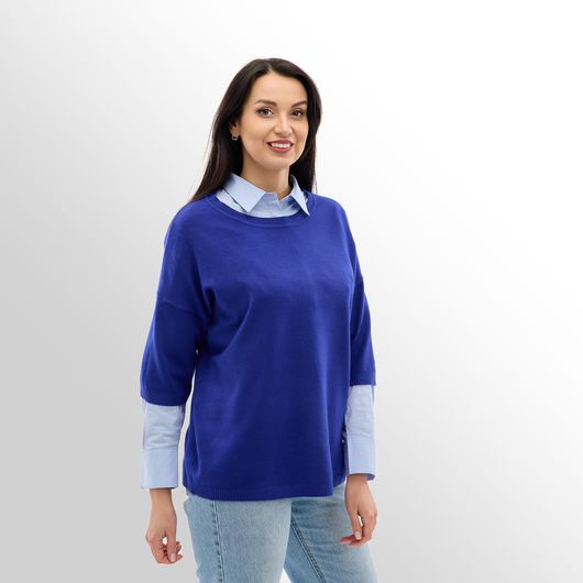 Джемпер Мелания, электрик, Цвет: Электрик , Размер: 52, изображение 4