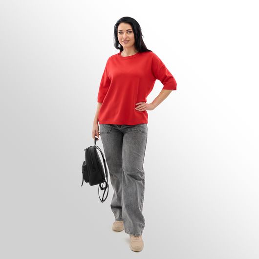 Джемпер Меланія, червоний, Колір: Червоний, Розмір: 52, зображення 6