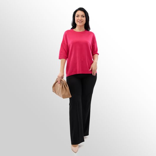 Джемпер Мелания, фуксия, Цвет: Фуксия , Размер: 52, изображение 2