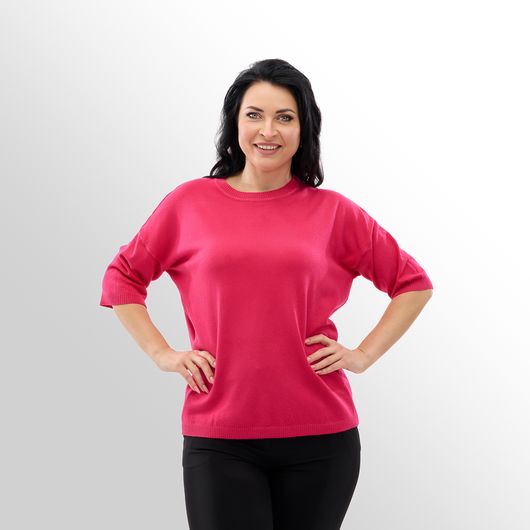 Джемпер Мелания, фуксия, Цвет: Фуксия , Размер: 50, изображение 3